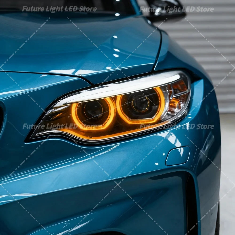Angel Eyes CSL Yellow DRL Boards For BMW 2 Series M2 F87 F22 F23 14-17 Headlight Daytime Running Light Module
