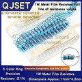 20pcs 1W Metal Film Resistors 1% 10 Ohm 47 100 200 220 470 5