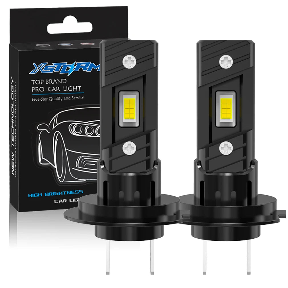 XSTORM H1 H4 H7 LED Headlight Bulb Canbus No Error 6000K 7535 CSP for Car Headlamp Auto Diode Lamps Turbo Led 12V Automobile
