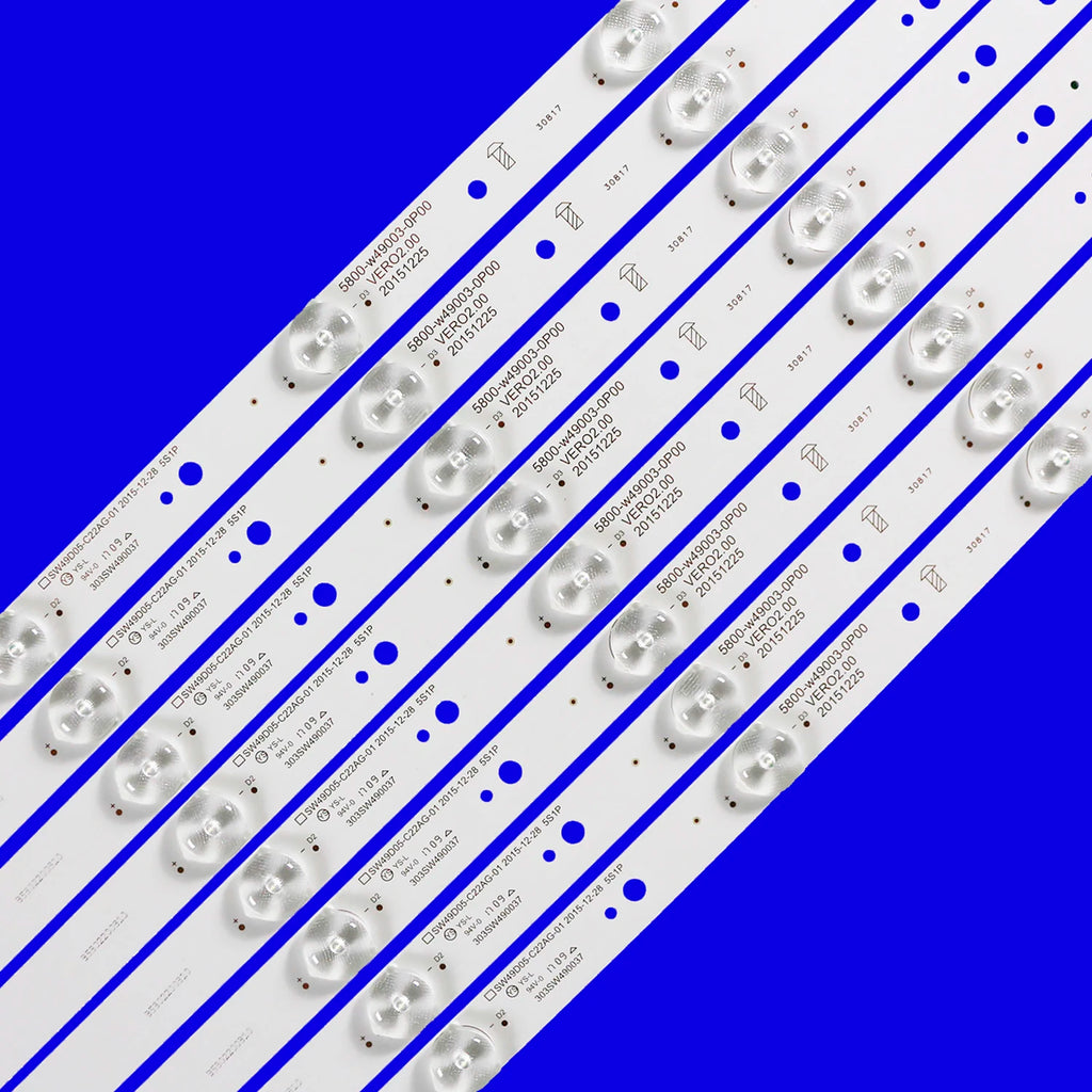 LED Backlight Strip for 8PCS/lot 3v 450mm For 49" TV 49L3650VM 49U7650 49L5650VM 5800-w49003-0P00