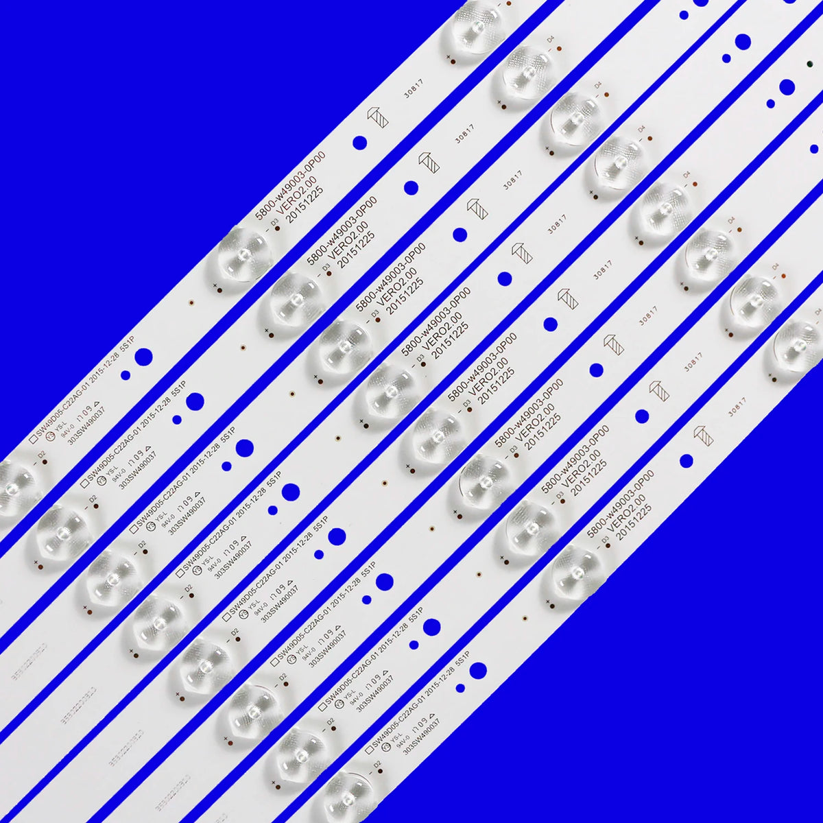 LED Backlight Strip for 8PCS/lot 3v 450mm For 49" TV 49L3650VM 49U7650 49L5650VM 5800-w49003-0P00